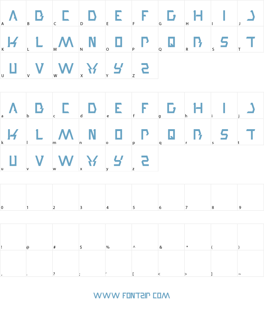 trade and mark Font Character
